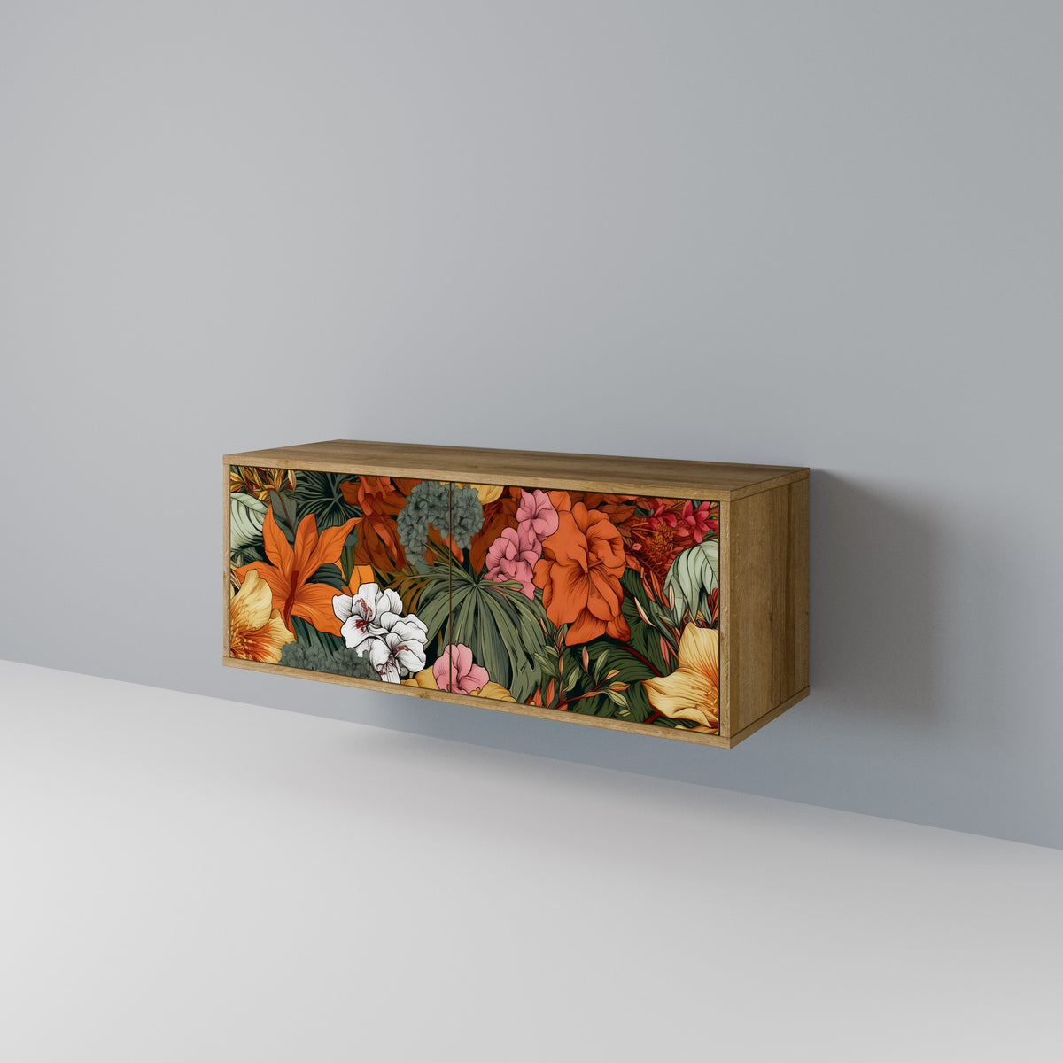 RADIANT FLORA Kompaktní dvoudveřový TV stolek