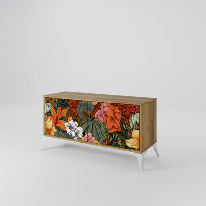 RADIANT FLORA Kompaktní dvoudveřový TV stolek
