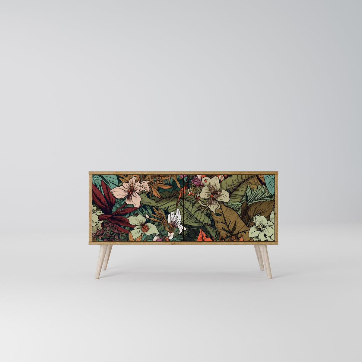 BOTANICAL EMERGENCE Kompaktní dvoudveřový TV stolek