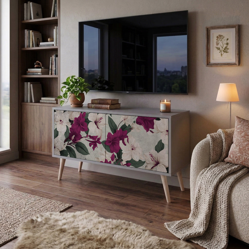 FLOWERET DREAM Kompaktní dvoudveřový TV stolek