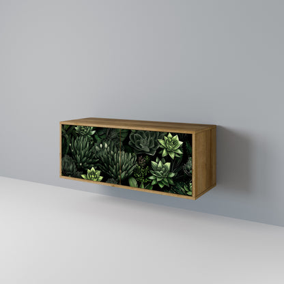 SUCCULENT JUNGLE Kompaktní dvoudveřový TV stolek