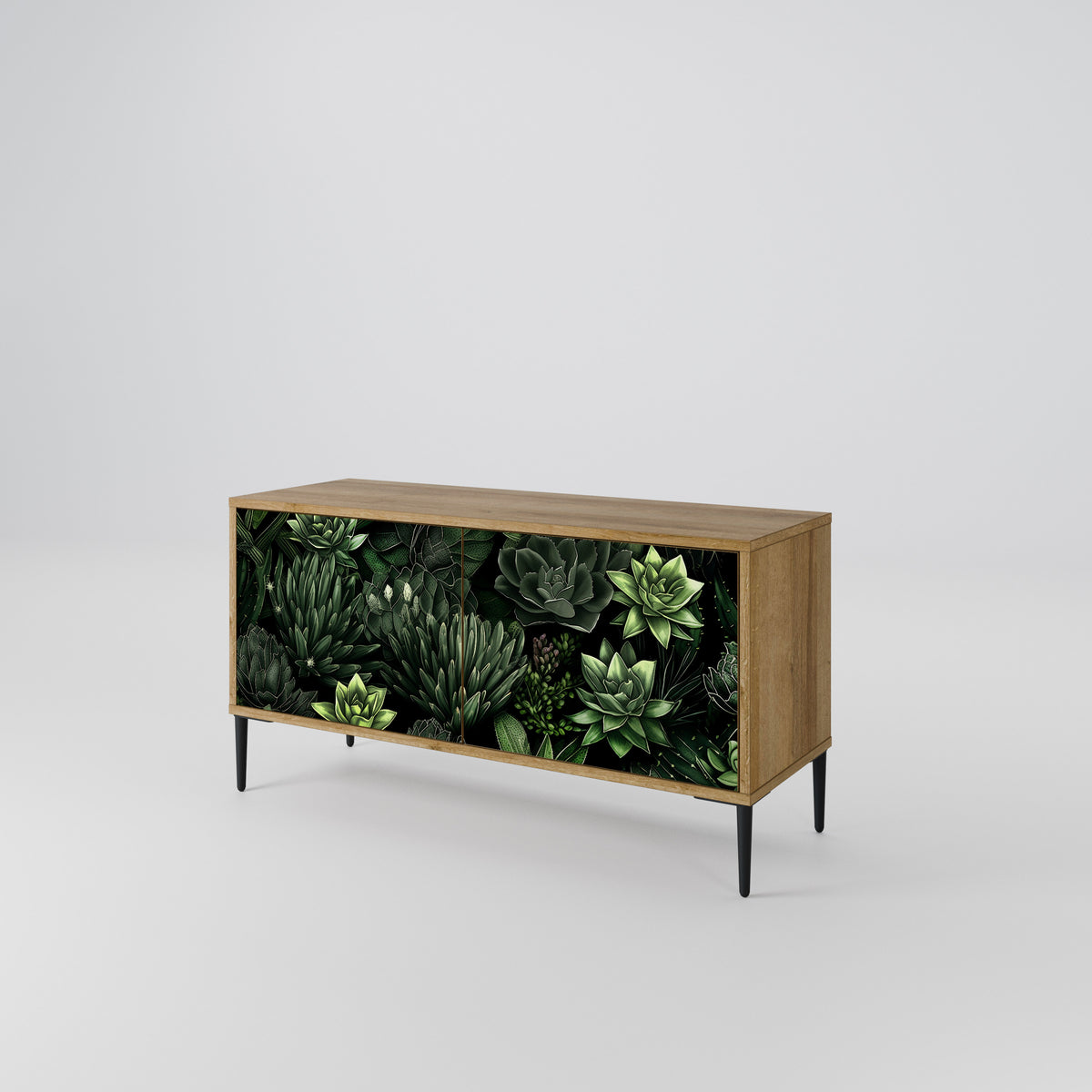 SUCCULENT JUNGLE Kompaktní dvoudveřový TV stolek