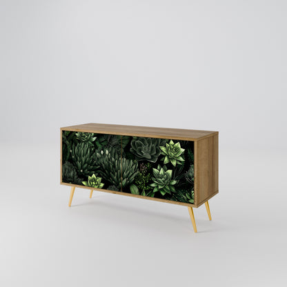 SUCCULENT JUNGLE Kompaktní dvoudveřový TV stolek