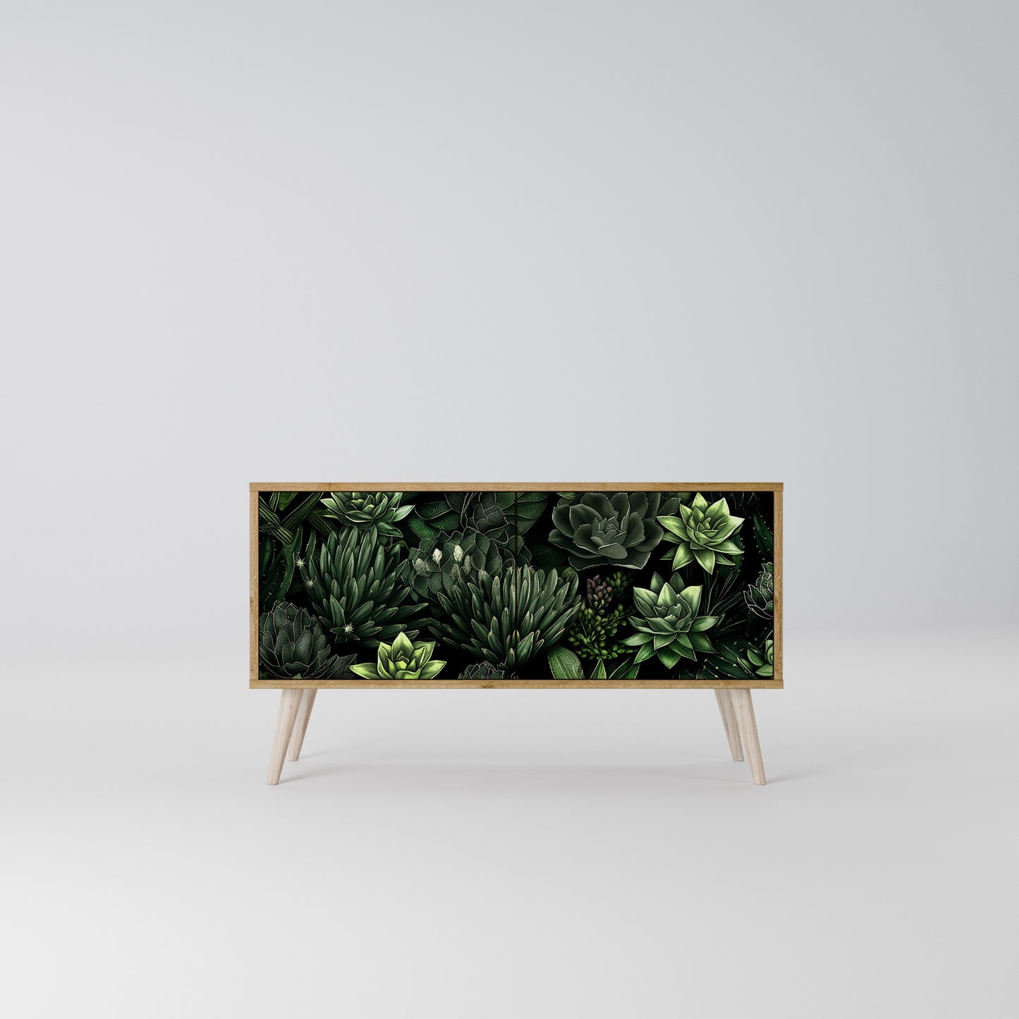 SUCCULENT JUNGLE Kompaktní dvoudveřový TV stolek
