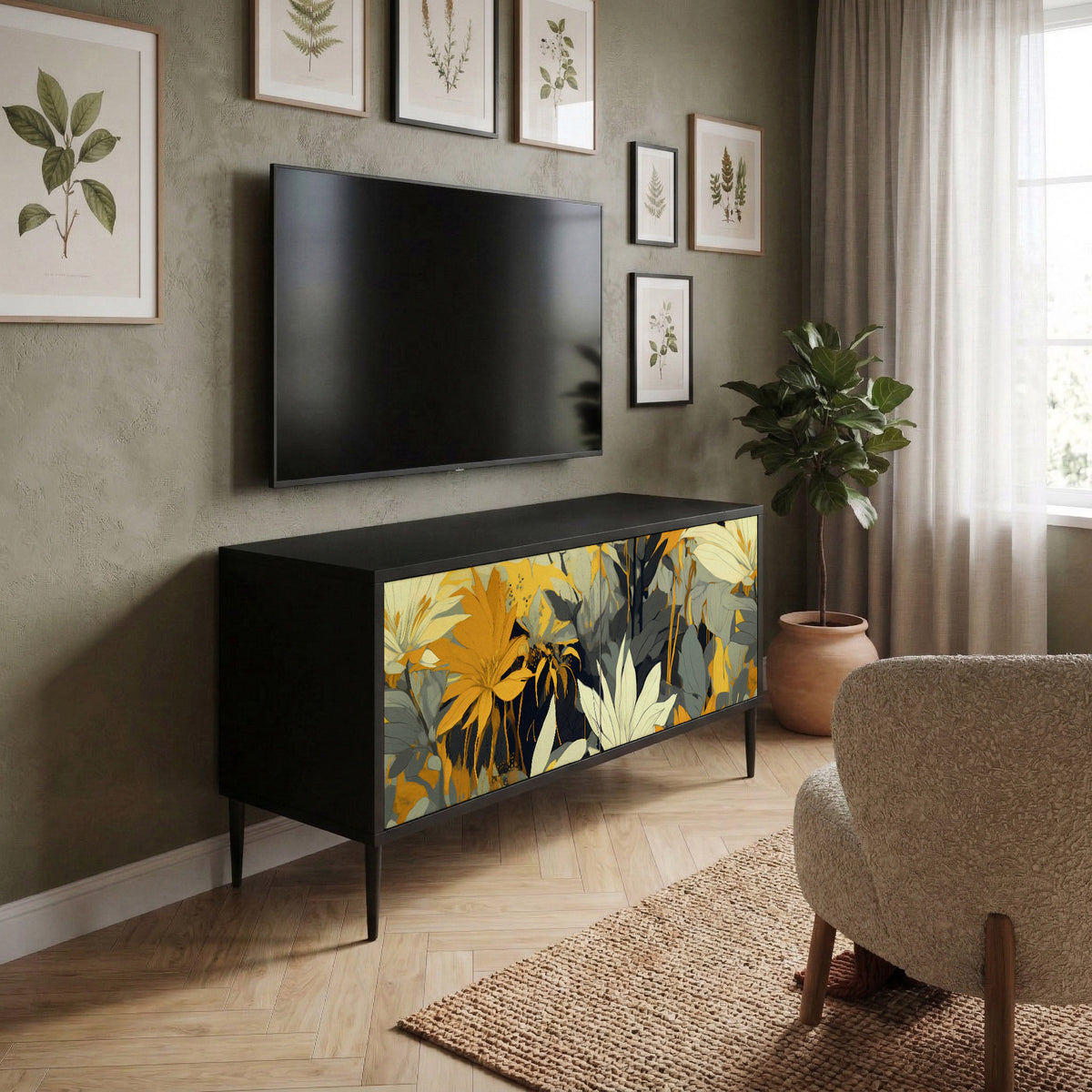 SUNKISSED LILY Kompaktní dvoudveřový TV stolek