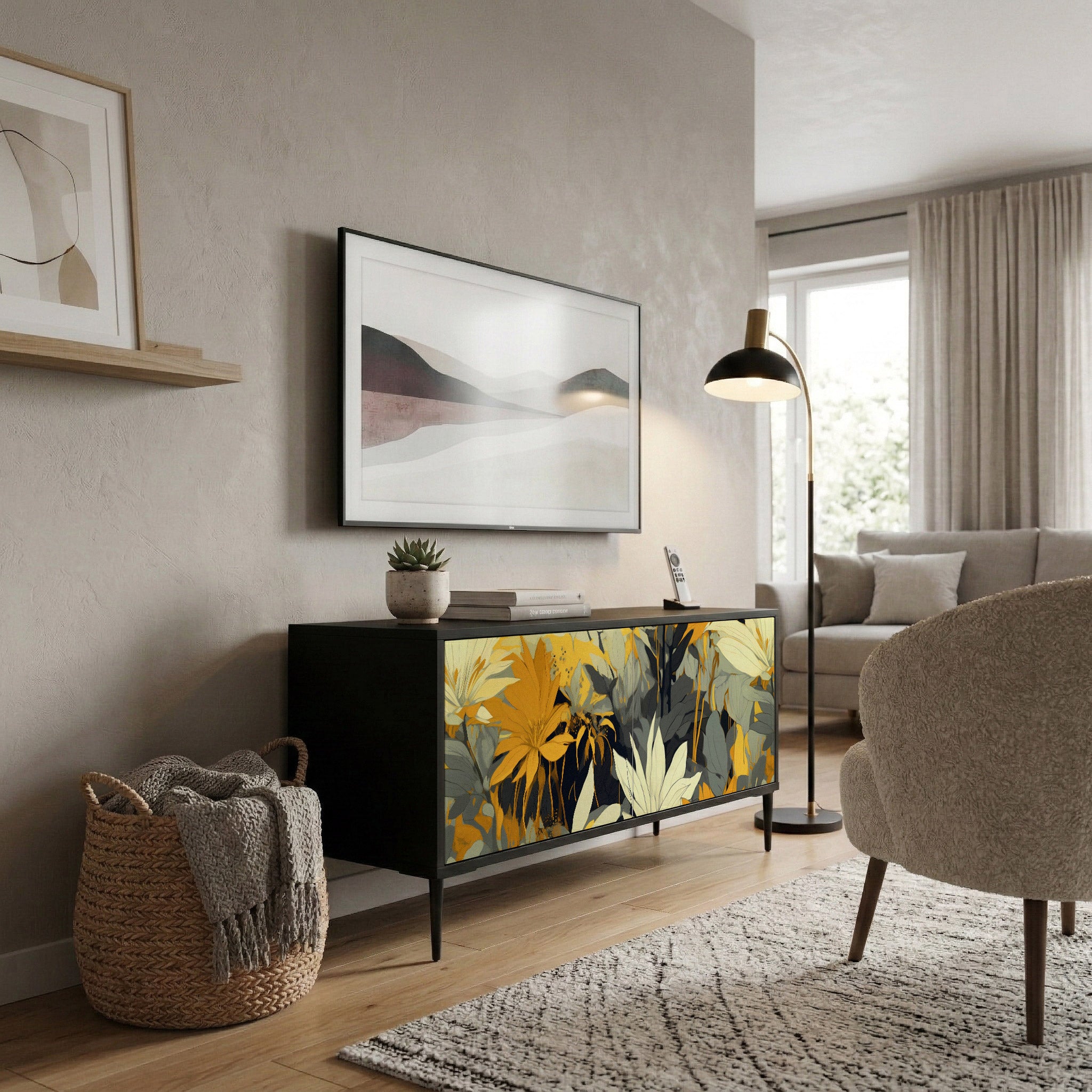 SUNKISSED LILY Kompaktní dvoudveřový TV stolek