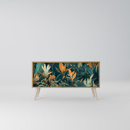 FLORAL SERENITY Kompaktní dvoudveřový TV stolek