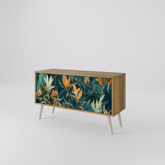 FLORAL SERENITY Kompaktní dvoudveřový TV stolek