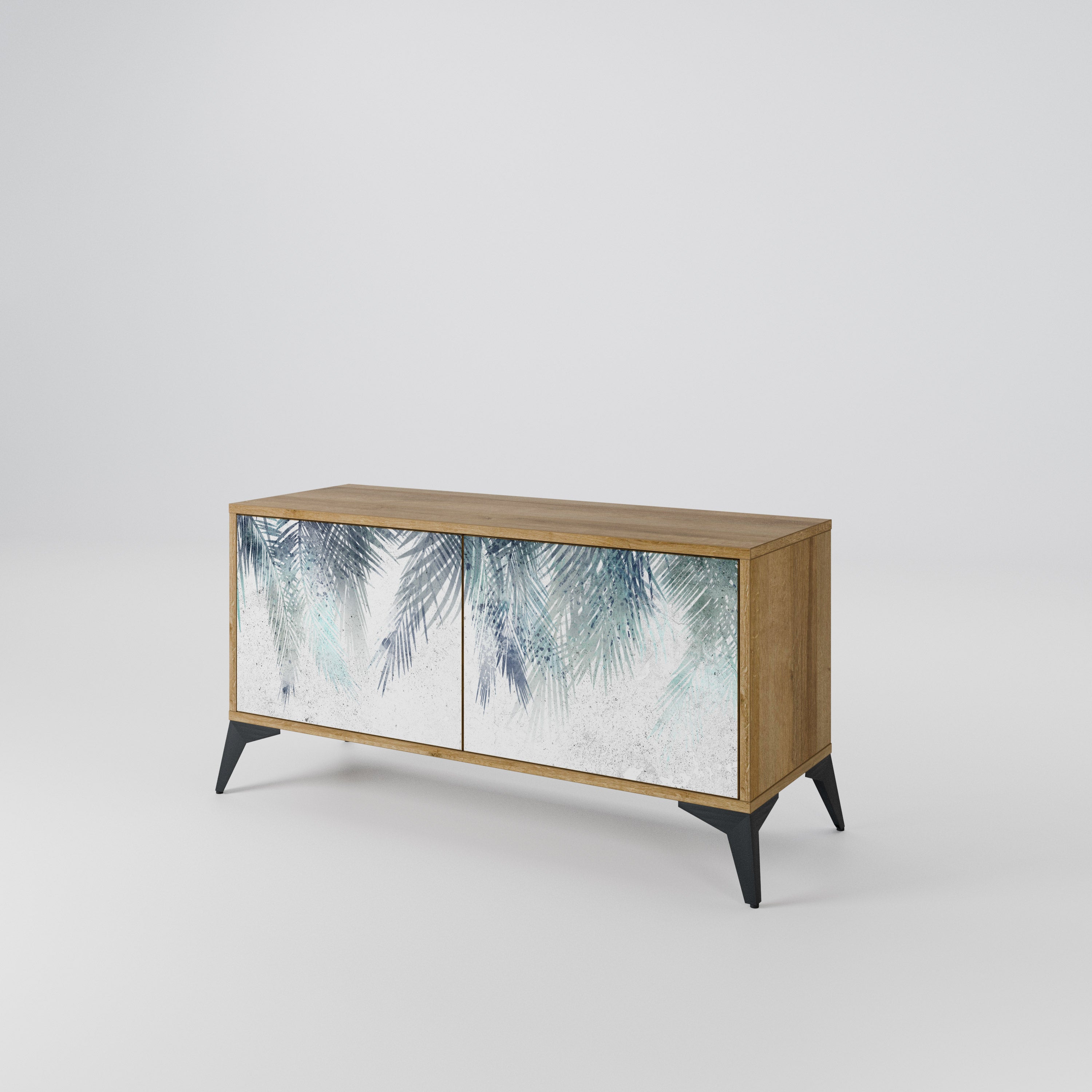 PALM VEIL Compact 2-Door TV Cabinet