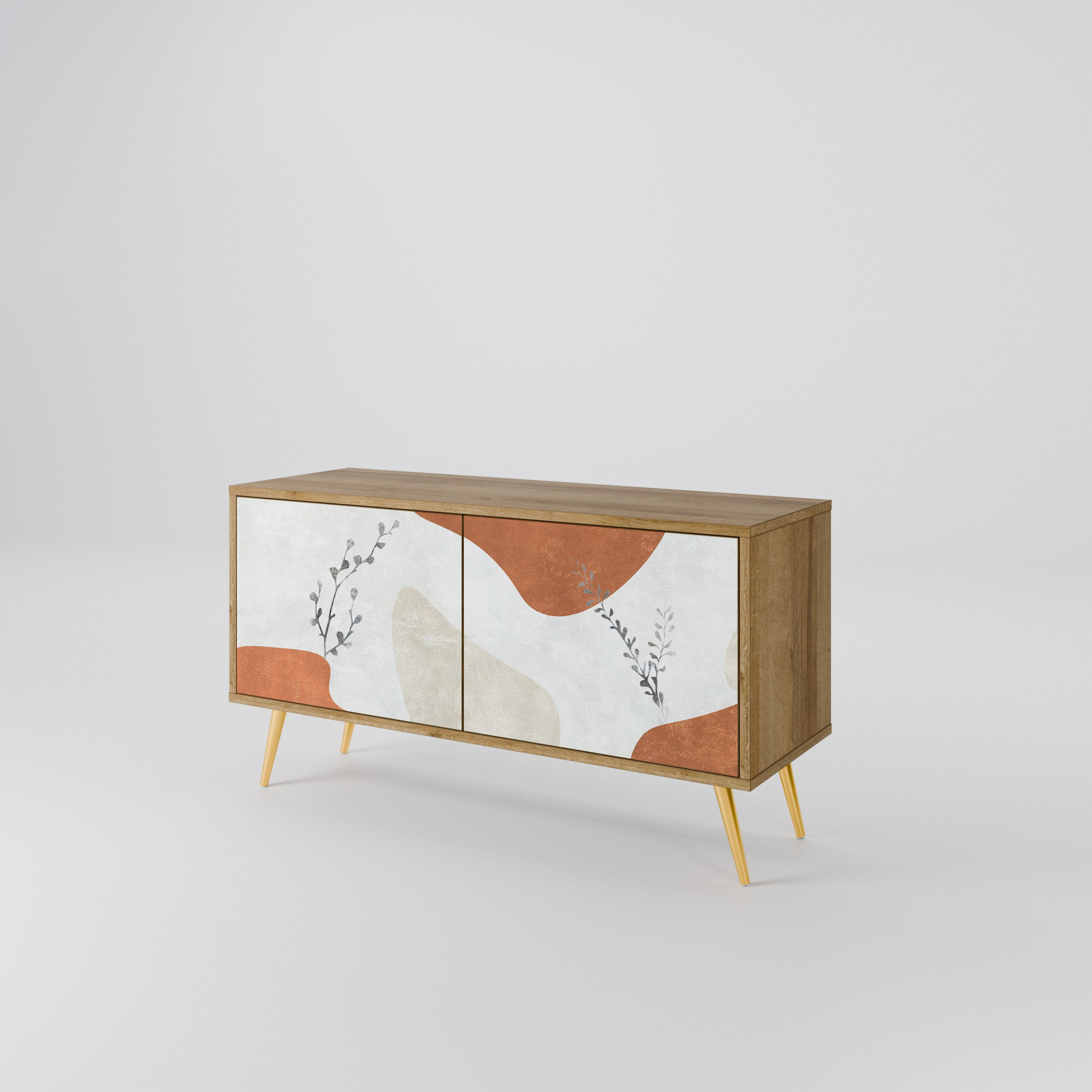 TRANQUIL TWIG Compact 2-Door TV Cabinet