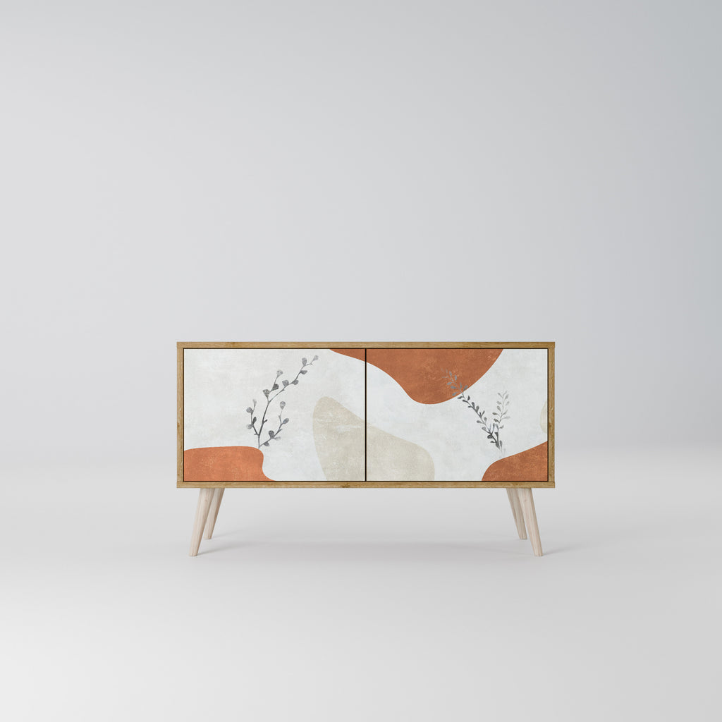 TRANQUIL TWIG Kompaktní dvoudveřový TV stolek