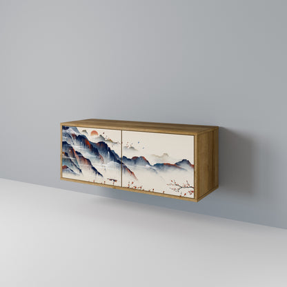 JAPANESE LANDSCAPE Kompaktní dvoudveřový TV stolek