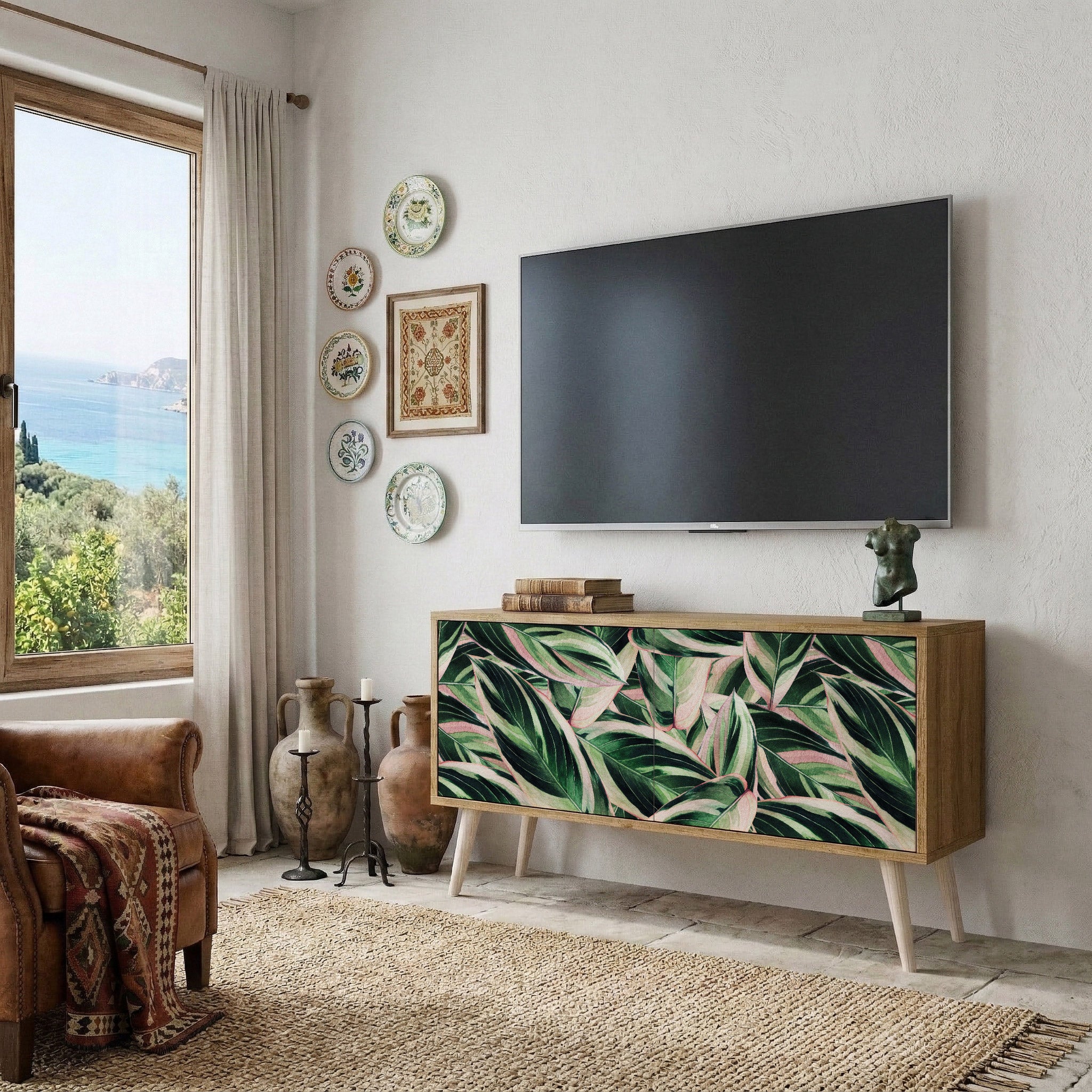 EERIE STROMANTHE Kompaktní dvoudveřový TV stolek