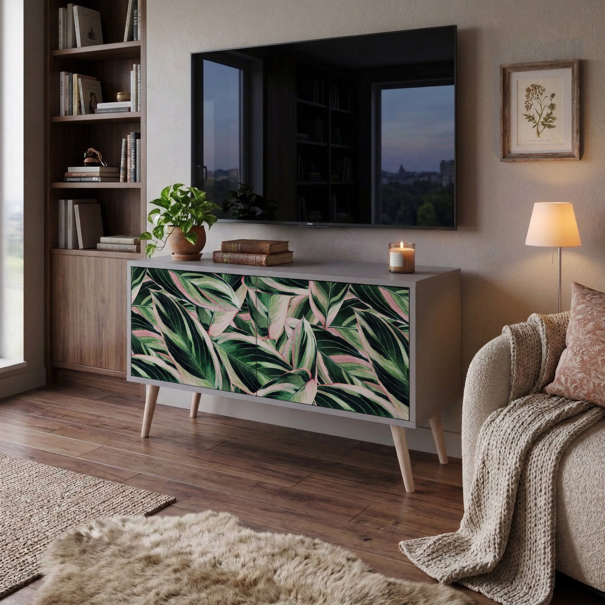 EERIE STROMANTHE Kompaktní dvoudveřový TV stolek