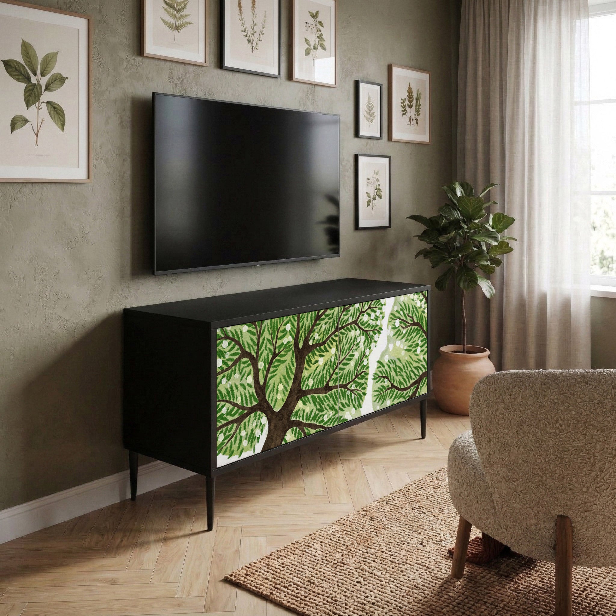 WILDERNESS DASH Kompaktní dvoudveřový TV stolek