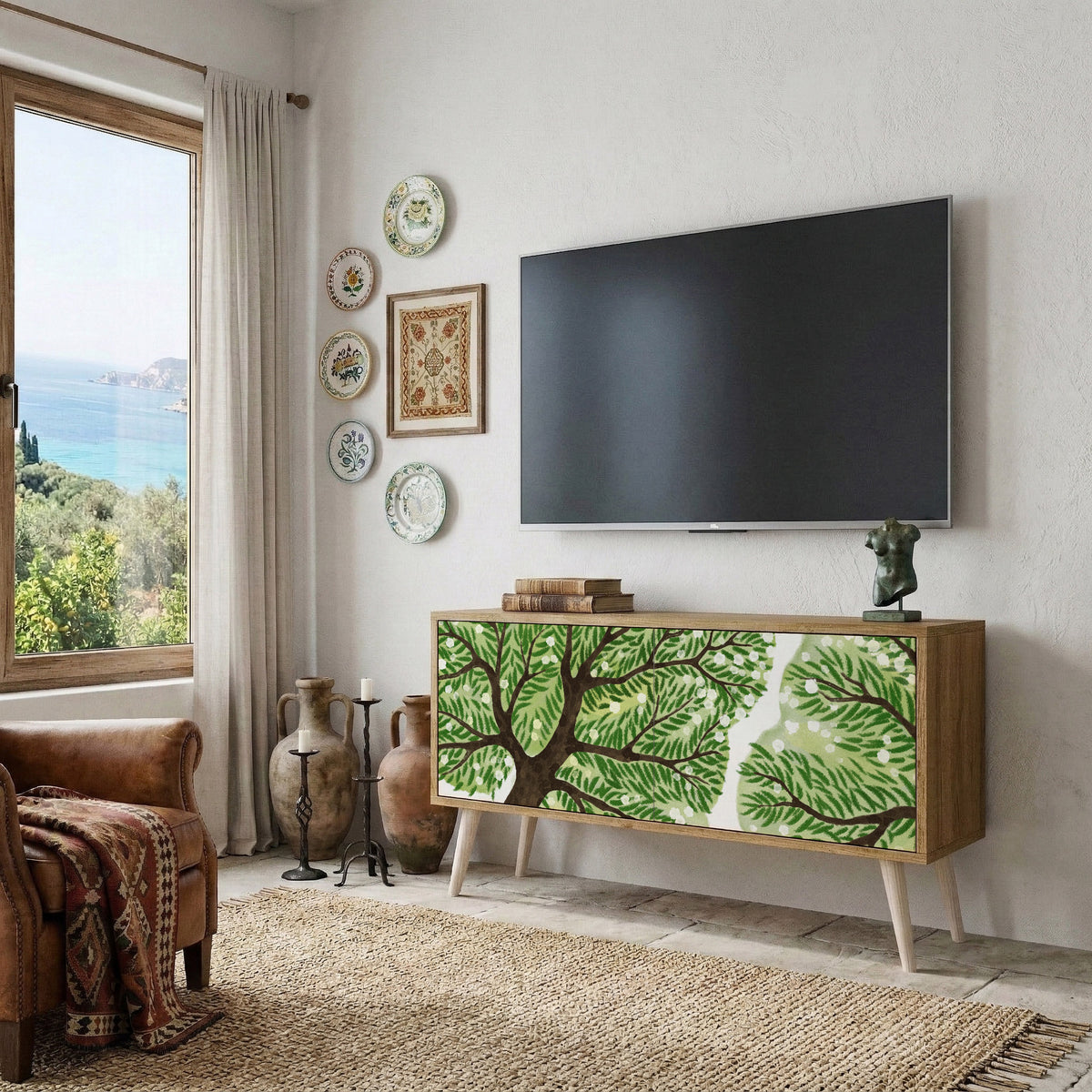 WILDERNESS DASH Kompaktní dvoudveřový TV stolek