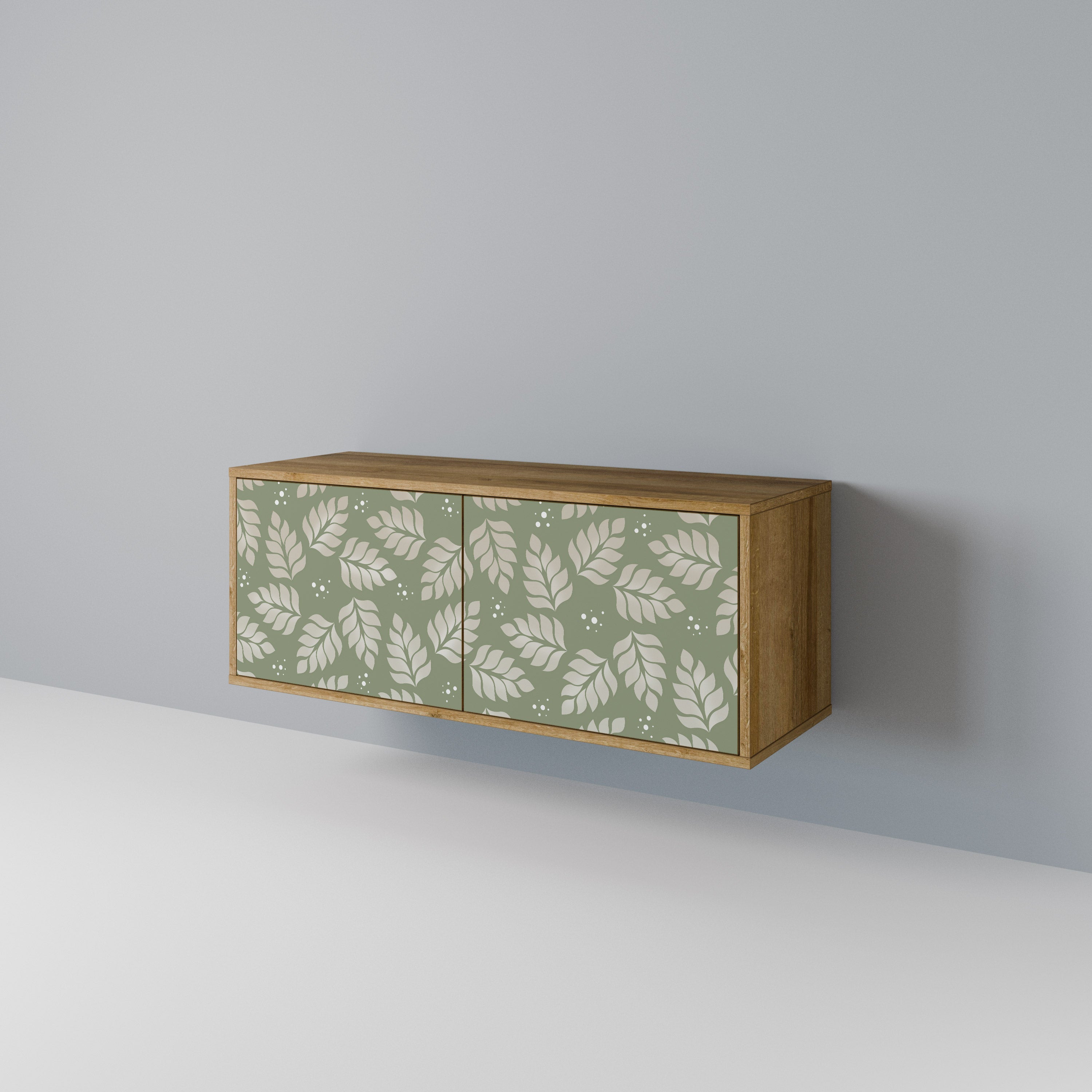 LEAVES ON GREEN Compact 2-Door TV Cabinet