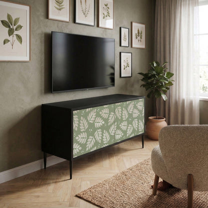 LEAVES ON GREEN Kompaktní dvoudveřový TV stolek