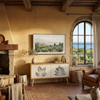 LEAFY STAMPS Kompaktní dvoudveřový TV stolek