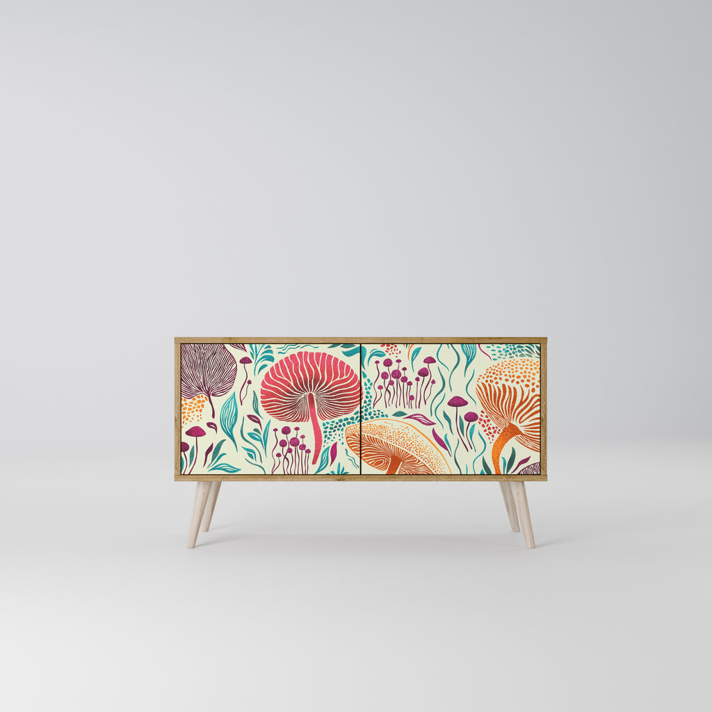 FUNGUS FANTASY Kompaktní dvoudveřový TV stolek