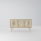 SAND SCULPTURES Kompaktní dvoudveřový TV stolek