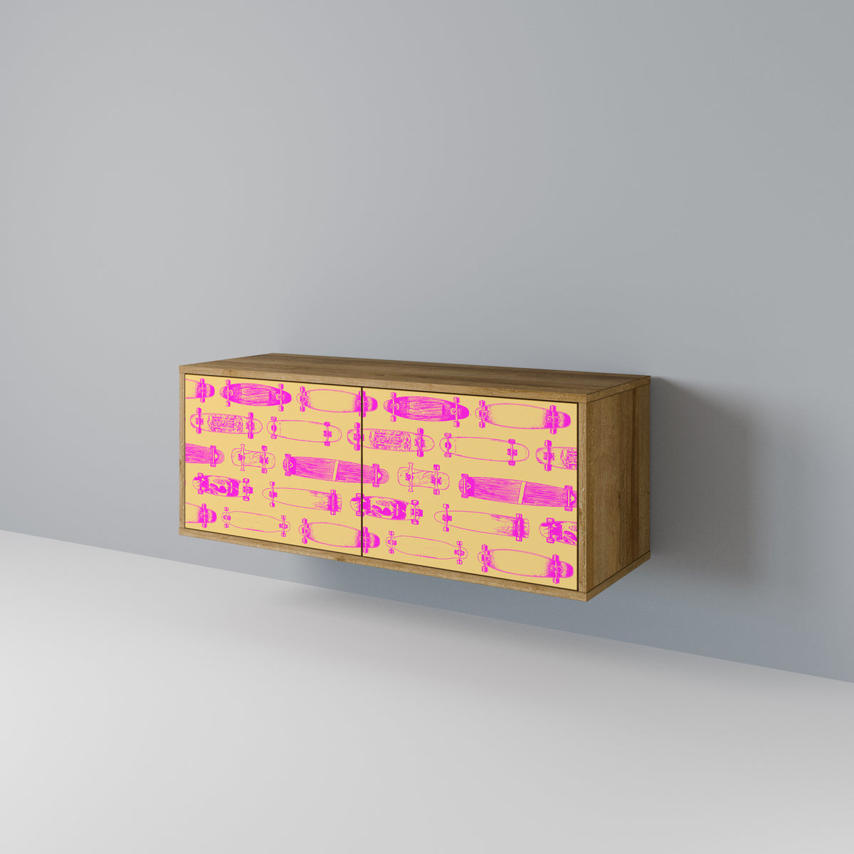 SKATEBOARD ARTISTRY Kompaktní dvoudveřový TV stolek