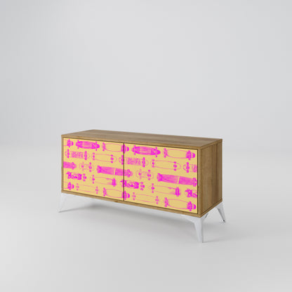 SKATEBOARD ARTISTRY Kompaktní dvoudveřový TV stolek