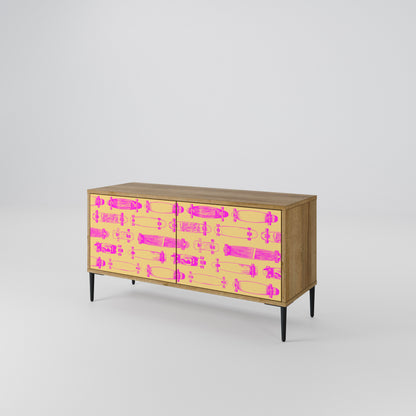 SKATEBOARD ARTISTRY Kompaktní dvoudveřový TV stolek