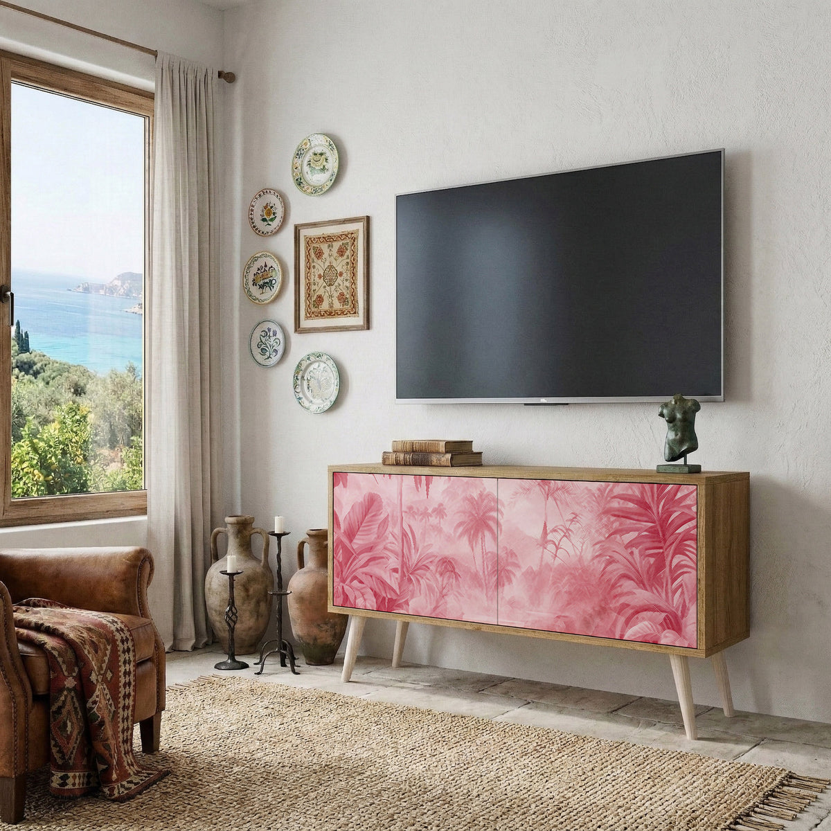 SWEET TROPICS Kompaktní dvoudveřový TV stolek