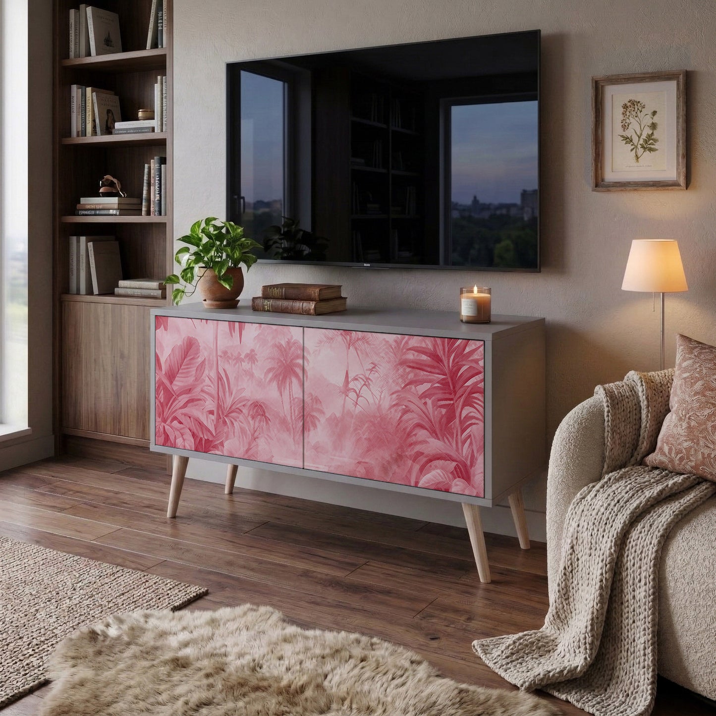 SWEET TROPICS Kompaktní dvoudveřový TV stolek