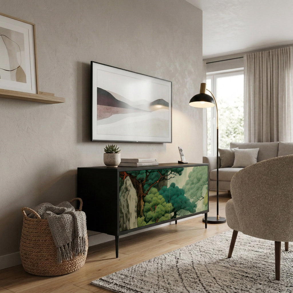 VERDURE ABYSS Kompaktní dvoudveřový TV stolek