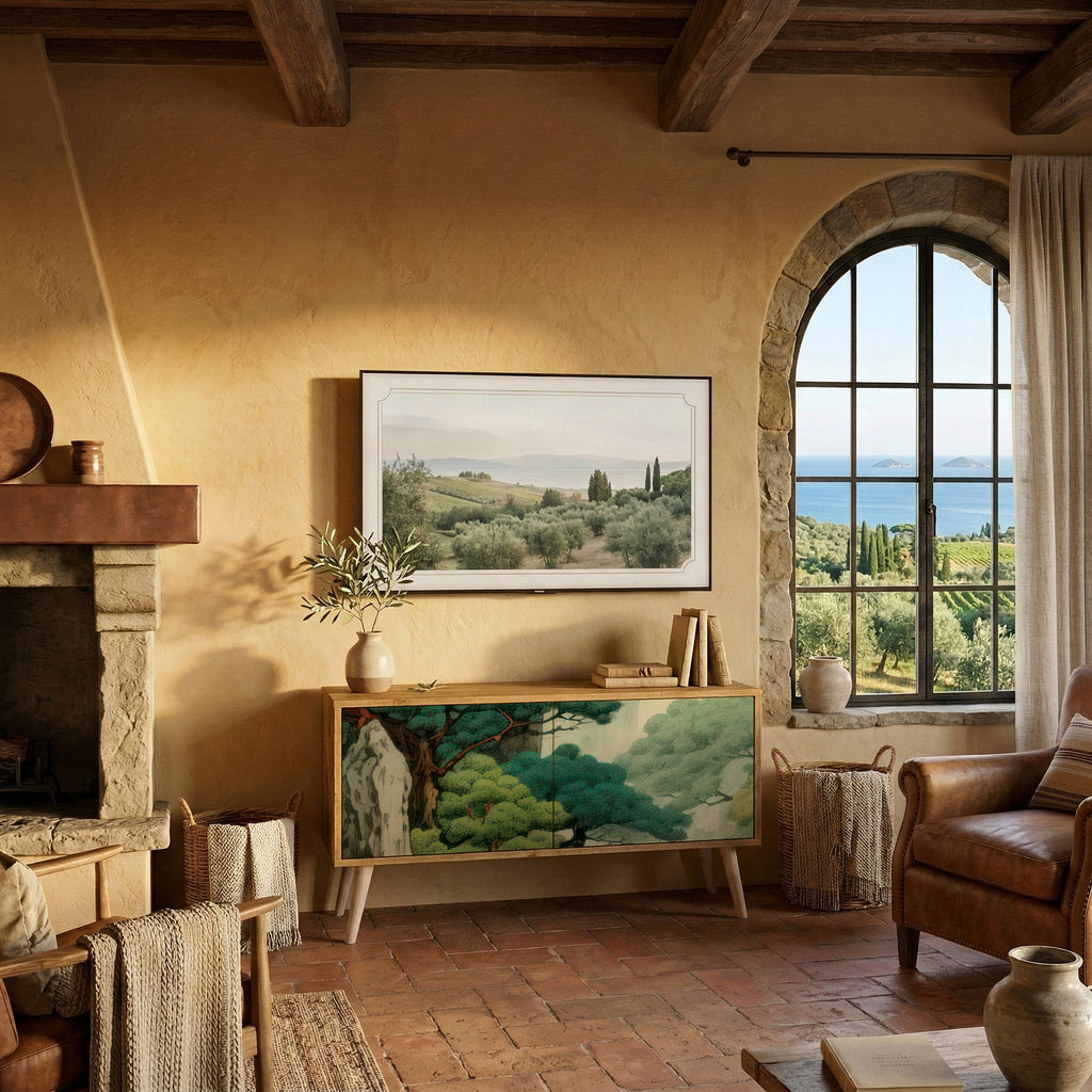 VERDURE ABYSS Kompaktní dvoudveřový TV stolek