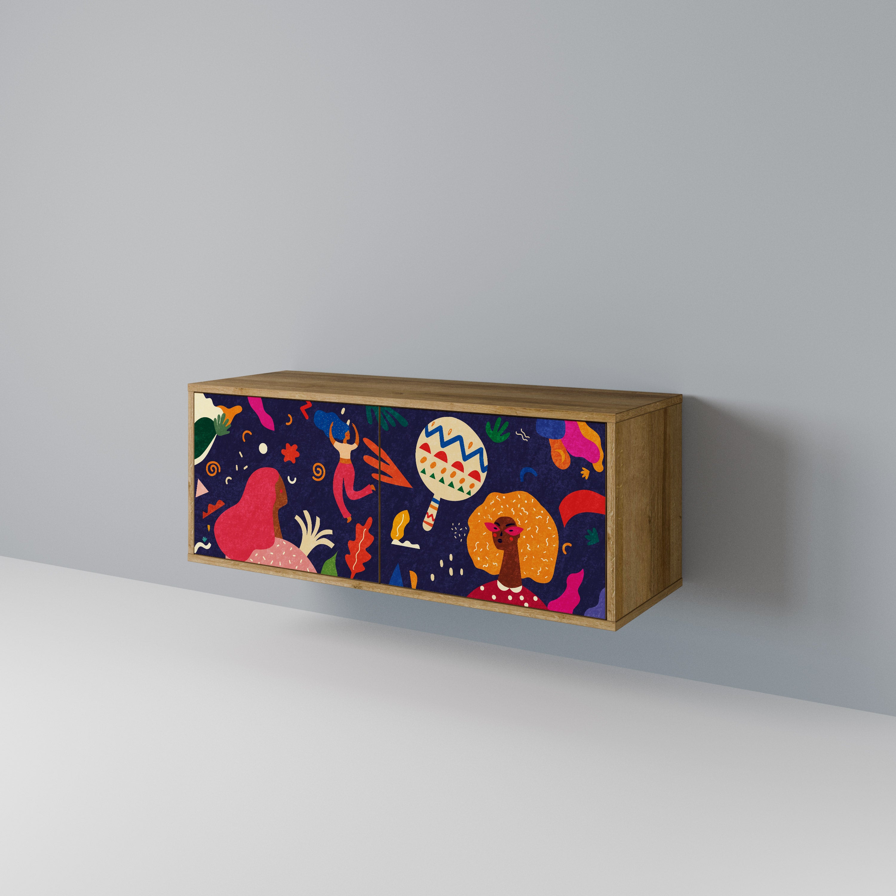 FESTIVE PLEASURES Compact 2-Door TV Cabinet