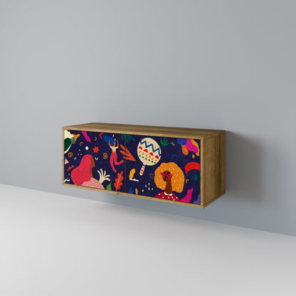 FESTIVE PLEASURES Kompaktní dvoudveřový TV stolek