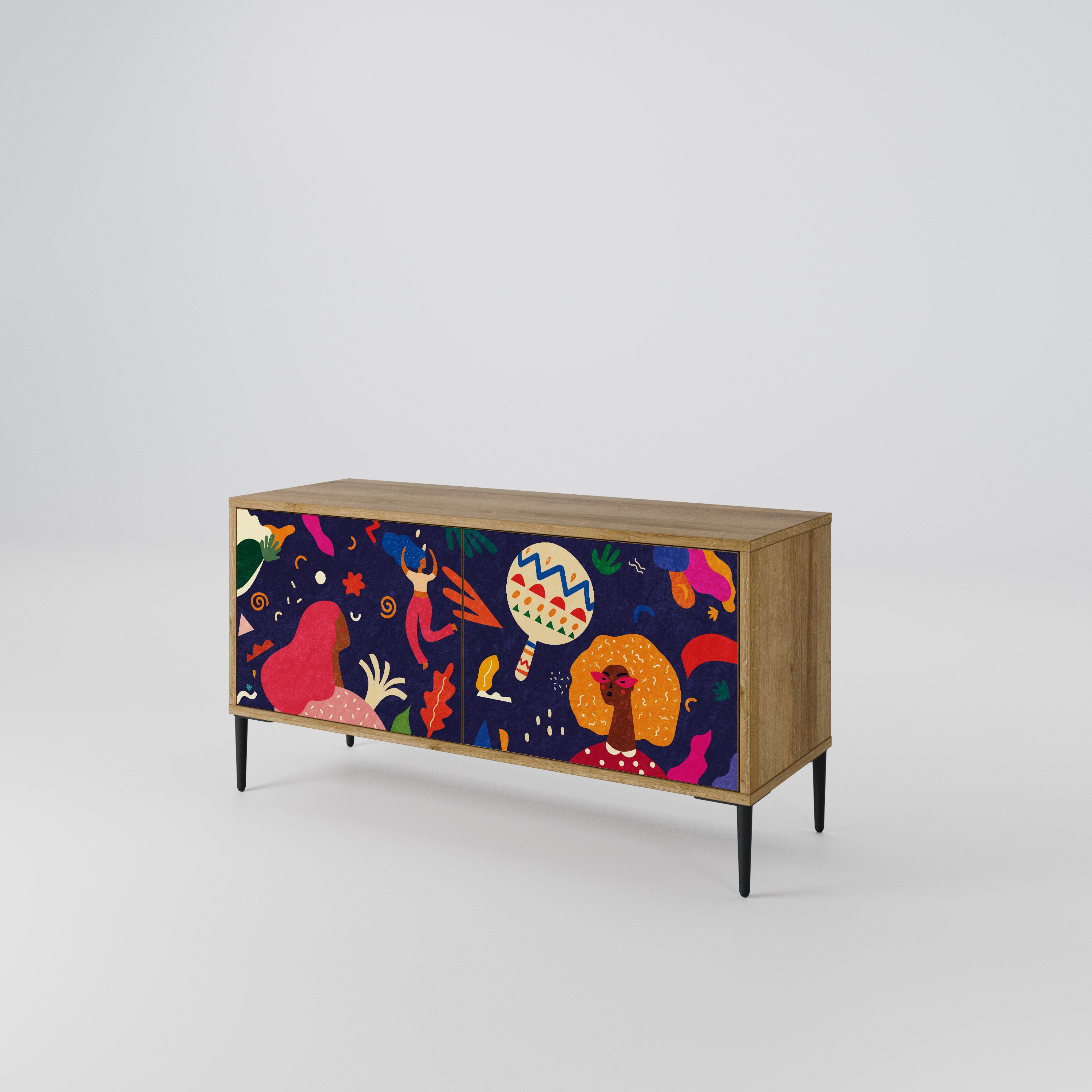 FESTIVE PLEASURES Compact 2-Door TV Cabinet