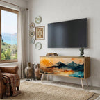 OMINOUS MOUNTAINS Kompaktní dvoudveřový TV stolek