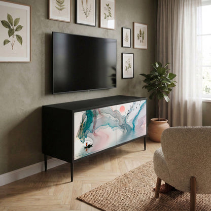 VELVET CROSSING Kompaktní dvoudveřový TV stolek