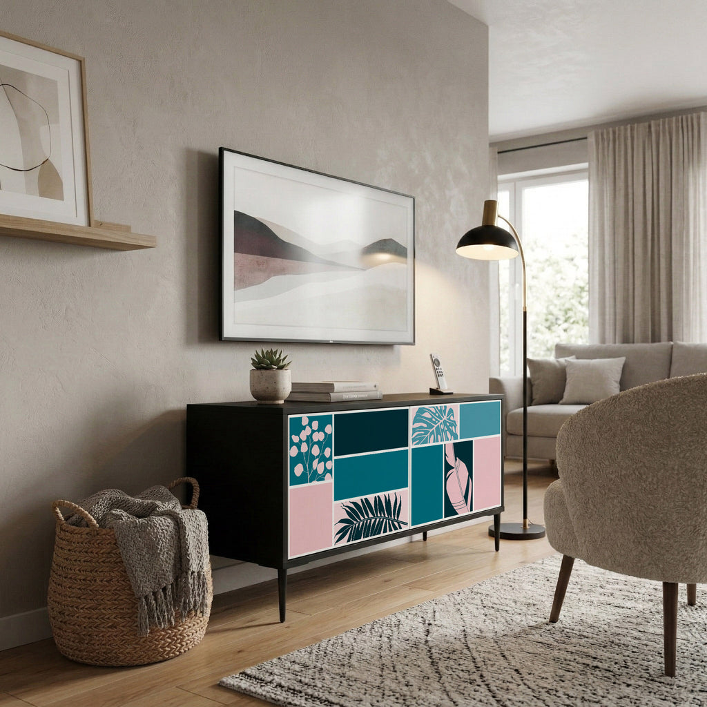 COMBINATION OF SHAPES Kompaktní dvoudveřový TV stolek