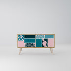 COMBINATION OF SHAPES Kompaktní dvoudveřový TV stolek