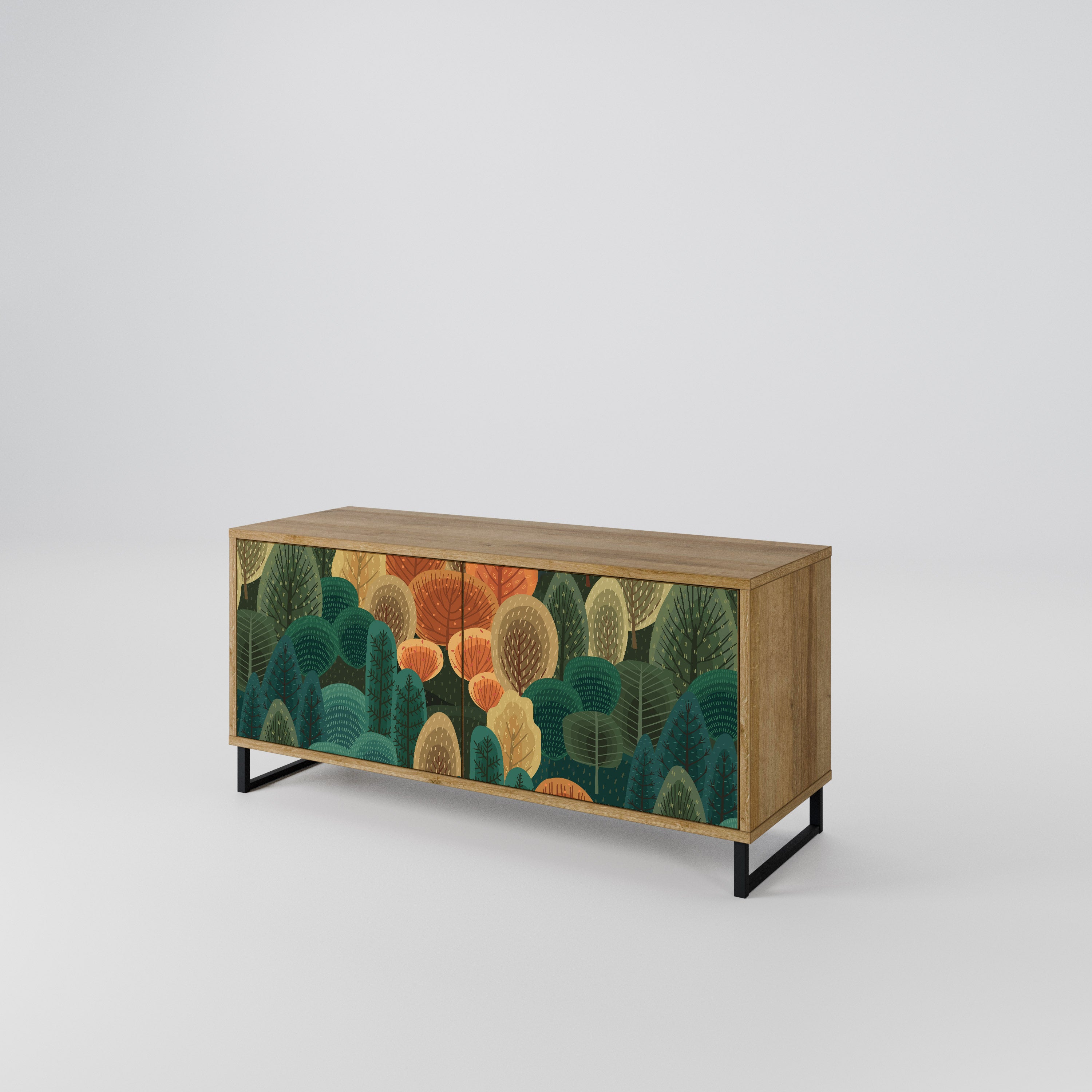 AUTUMN KALEIDOSCOPE Compact 2-Door TV Cabinet