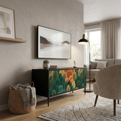 AUTUMN KALEIDOSCOPE Kompaktní dvoudveřový TV stolek