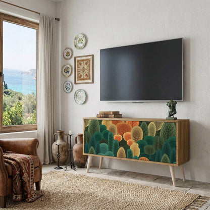 AUTUMN KALEIDOSCOPE Kompaktní dvoudveřový TV stolek