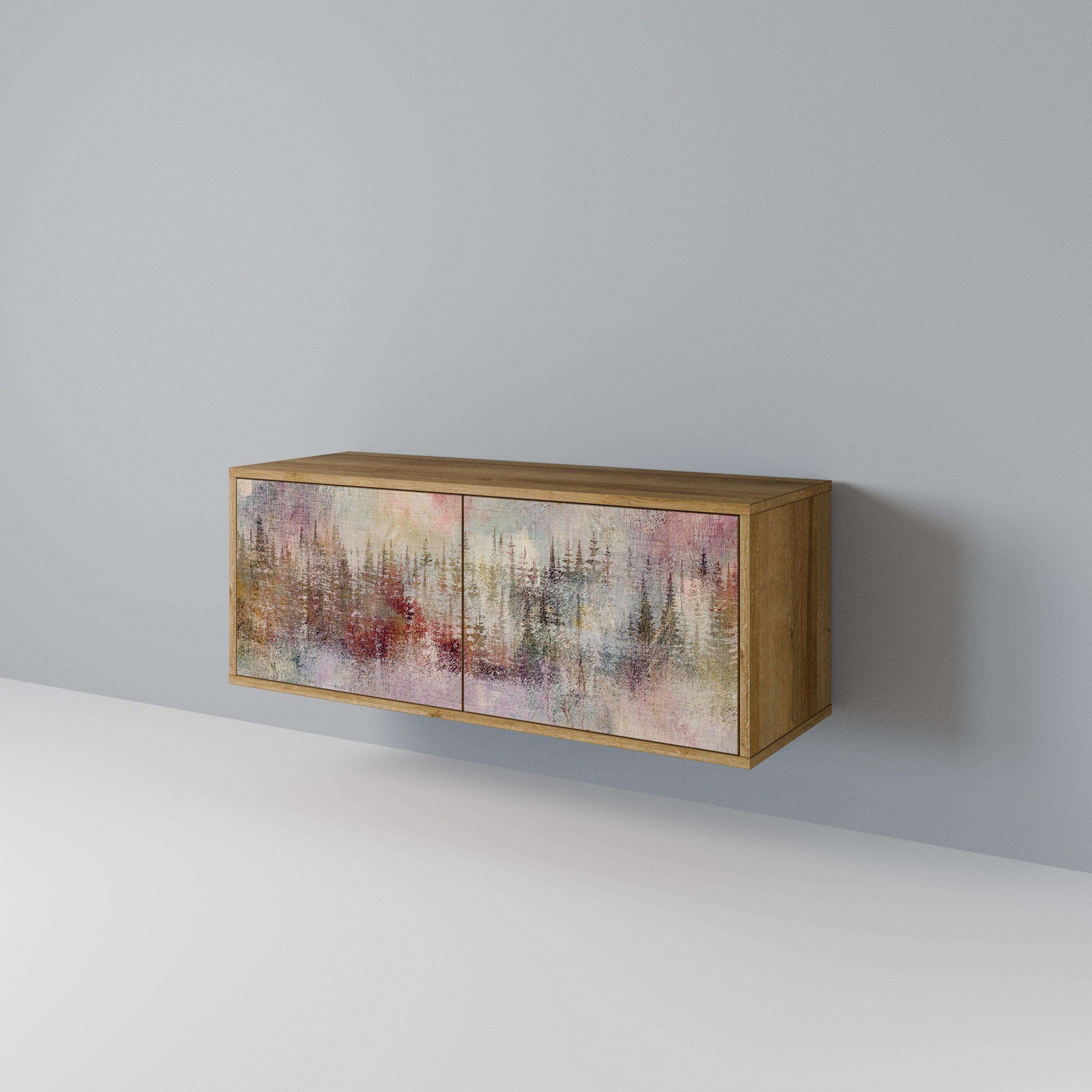 VEILED SUMMIT Compact 2-Door TV Cabinet