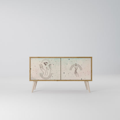 DELICATE BEAUTY Kompaktní dvoudveřový TV stolek