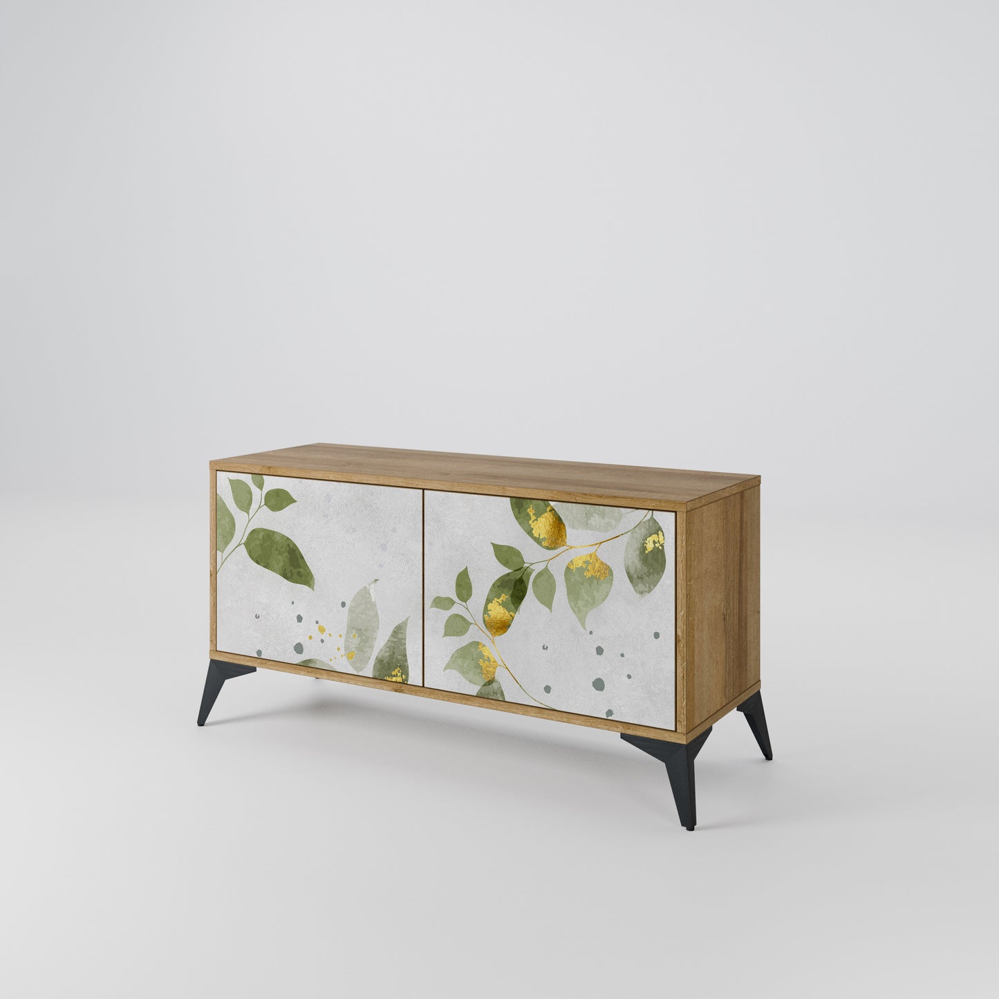 ELEGANT BOTANICS Kompaktní dvoudveřový TV stolek