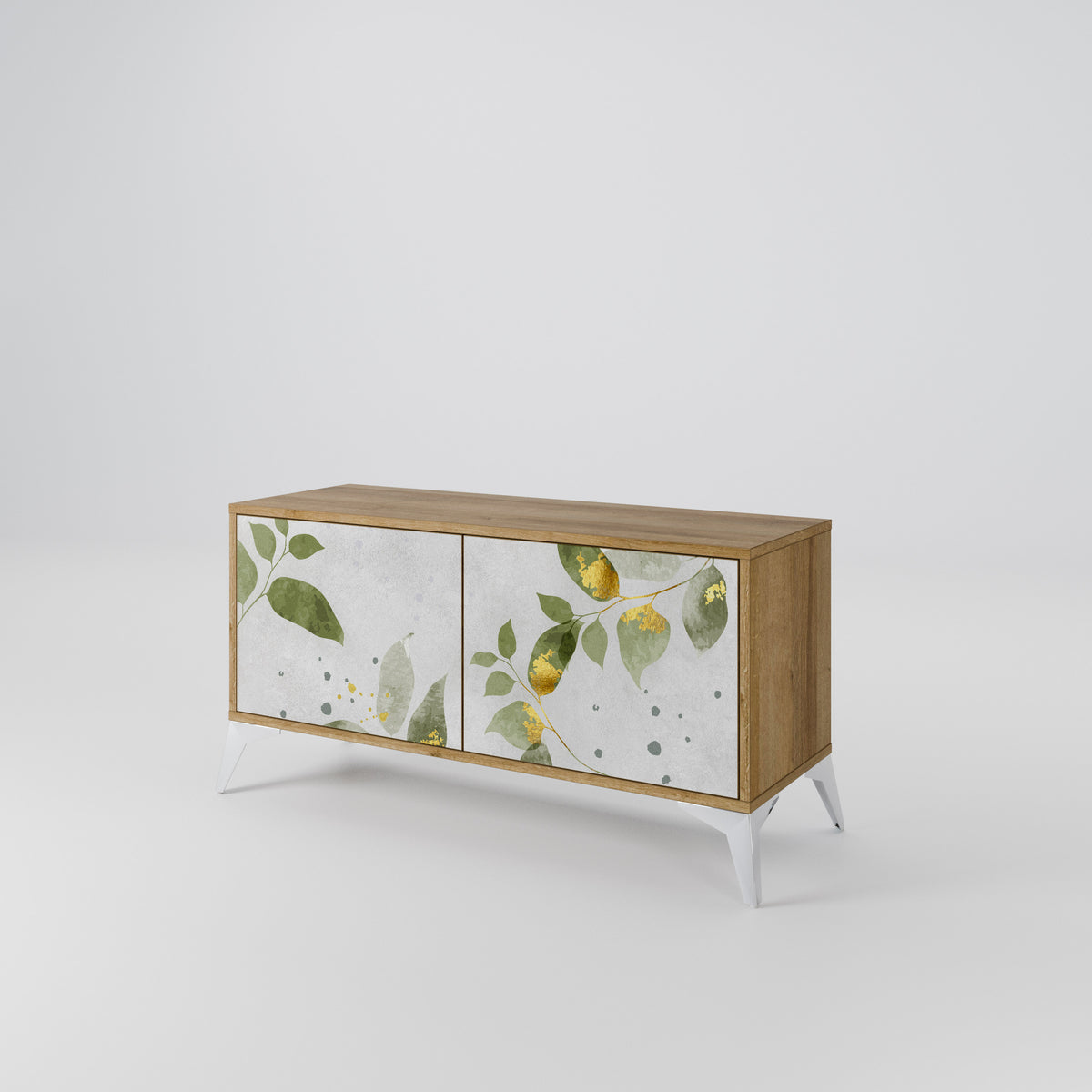 ELEGANT BOTANICS Kompaktní dvoudveřový TV stolek