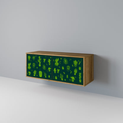 DESERT GREEN Kompaktní dvoudveřový TV stolek