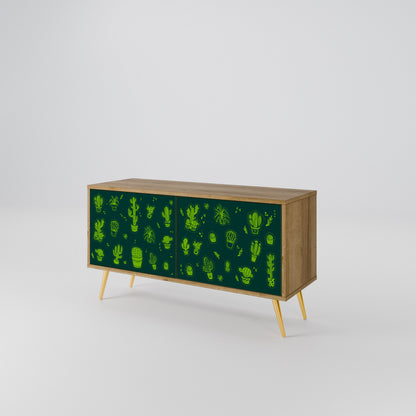 DESERT GREEN Kompaktní dvoudveřový TV stolek