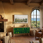 DESERT GREEN Kompaktní dvoudveřový TV stolek