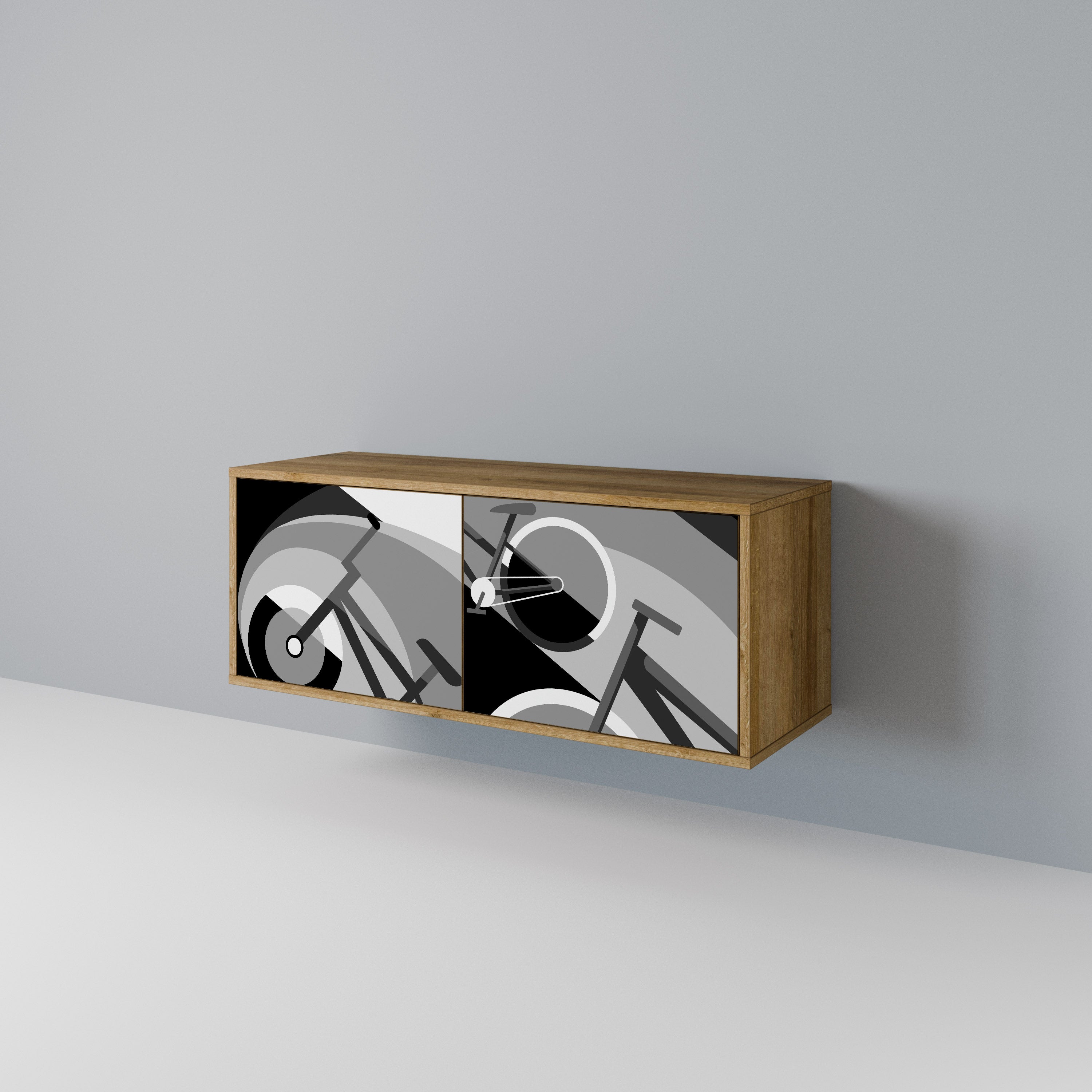 BIKE ENERGY Compact 2-Door TV Cabinet